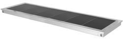 Upotettava Lämpölevy - ruostumaton teräs - lasipinnalla - 2100 mm - 6 x GN 1/1 - 2,7 kW