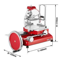 Trancheuse à volant rustique – Lame : Ø 250 mm – Rouge