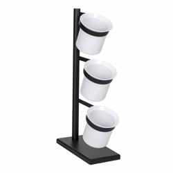 Bestekbak - met 3 planken - Zwart