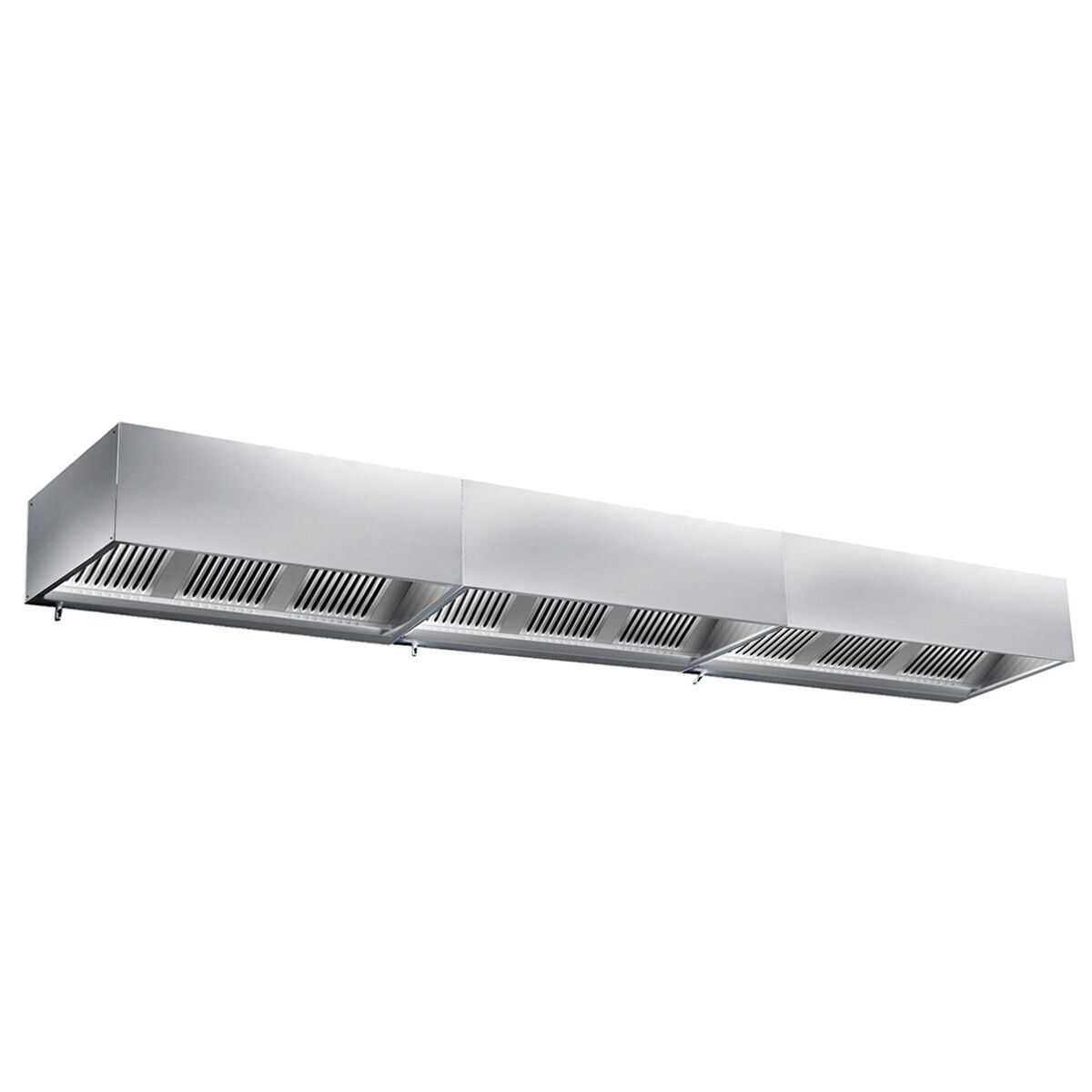 Klp Boxy Commercial Box Extraction Canopy - Stainless Steel - Light – 3‑block ...