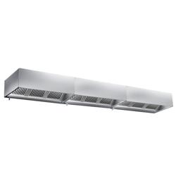 Commercial Box Extraction Canopy - Stainless Steel - Light – Multi‑block Set 1400/1600/2000×1400×450 mm – 9 Baffle Filters