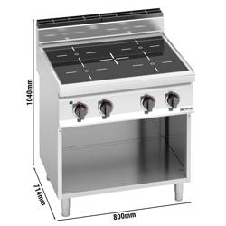 Infračervený sporák - 4 plotýnky (12,8 kW)