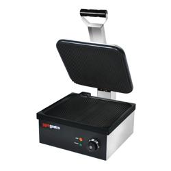 Presse à Panini / Gril de contact - 2,2kW - Plaques rainurées - Surface de cuisson : 350x330mm