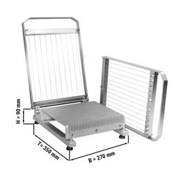 Cuțit tăiat praline - tip chitară - Distanță sârmă: 30 & 22,5 mm - incl. 2 cadru tăietor ciocolată