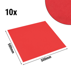 (10 piezas) Servilleta de boca Damasco Viena - 50 x 50 cm - rojo fuego