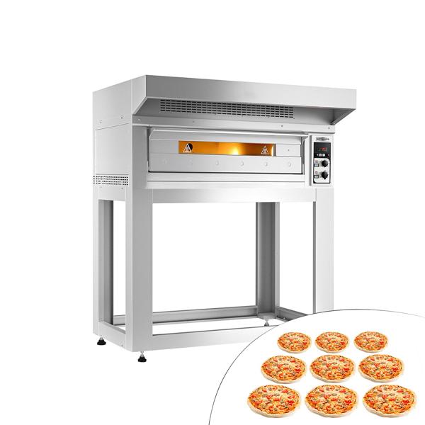 Pizzasütő - 9x 33 cm - motorháztetővel és alapkerettel együtt