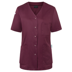 (6 st) Karlowsky - kortärmad damtunika Essential - aubergine - storlek: 34