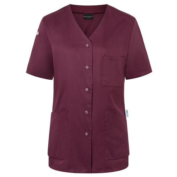 (6 stuks) KARLOWSKY | Korte Mouw Dames Tuniek Essential - Aubergine  - maat: 34