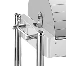 Elektrická chafing mísa - GN 1/1 - s krytem - chrom