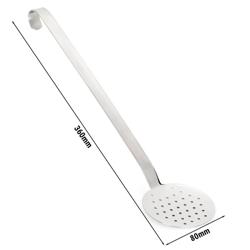Łyżka cedzakowa - Ø 79mm - Długość rękojeści: 280mm - perforowana - stal nierdzewna