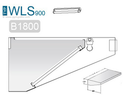 Seinähuuva - 1800mm - suodattimella ja lampulla
