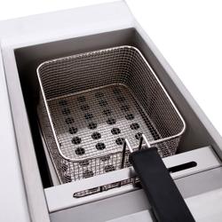 Frituurmand - 220x460x(H)180mm - met hittebestendige handgreep | RVS - passend voor EFK653-8+8