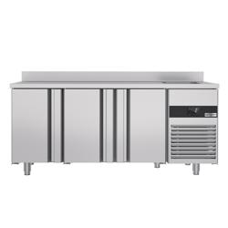 Koelwerkbank PREMIUM - 1900x700mm - 3 deuren - GN 1/1 - met spatrand - 420 liter