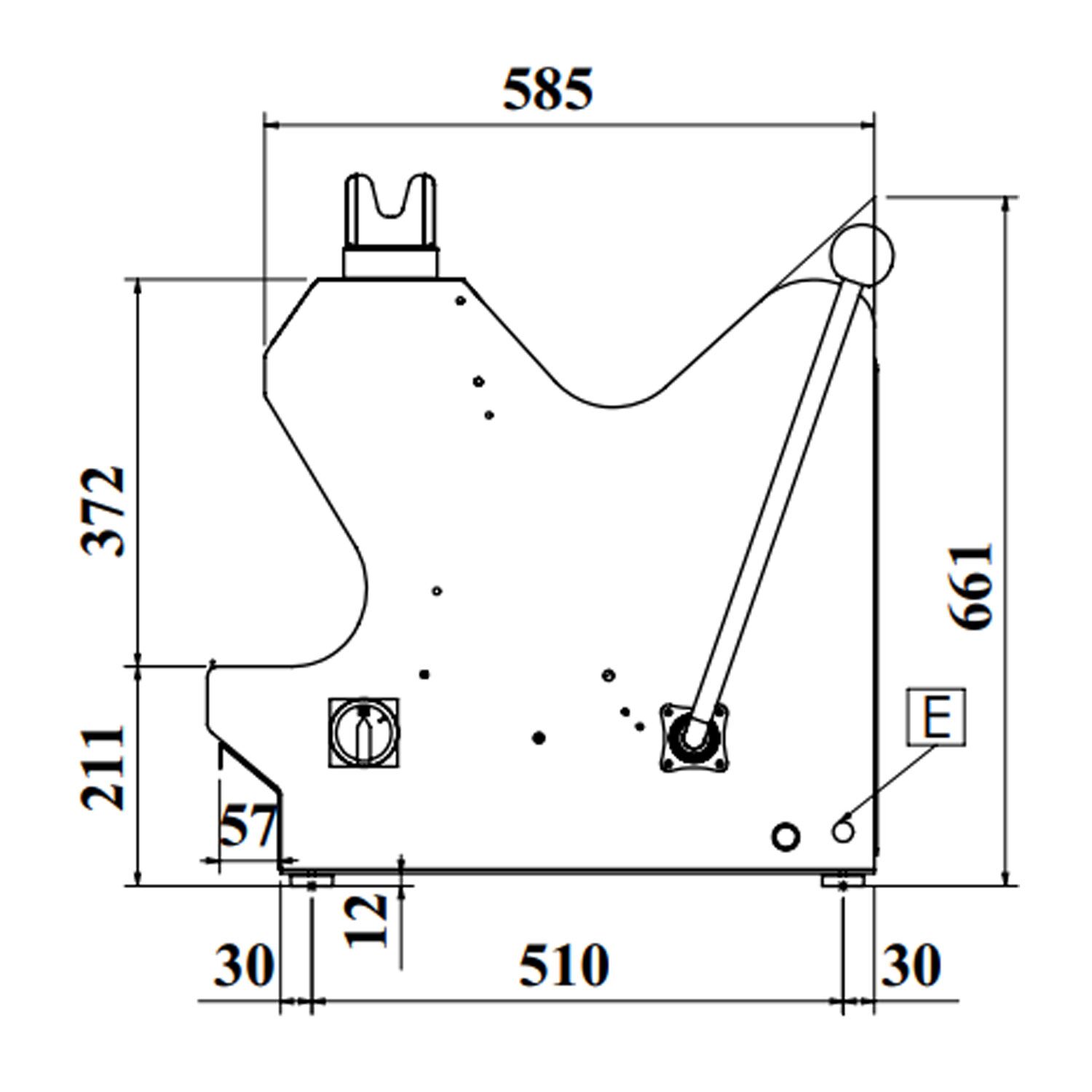 Brödskärare - bordsmodell - Skivtjocklek 13 mm - 370 W - 500 skivor/h