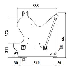 Brödskärmaskin, bordsmodell - Skivtjocklek 13mm - 370 Watt