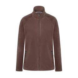 KARLOWSKY | Women's Workwear Fleece Jacket Warm‑Up – Light Brown - S - Recycled Polyester