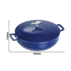 STAUB | SPECIALITIES - Panela para caldeirada - Ø 280mm - Ferro fundido - Azul escuro