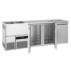 Direct Draw Beer Dispenser / Kegerator PREMIUM - 2500x700mm - Triple Doors