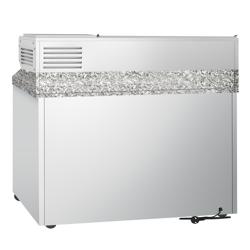 Pizzawerkbank PREMIUM - 1400x700mm - met granieten werkblad - met 3 deuren - incl. opzetkoelvitrine - 6x GN 1/4
