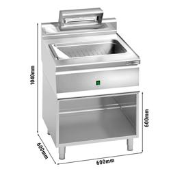 Mantenedor de batatas fritas / Aquecedor de batatas profissional - elétrico - 1,00kW - 1x GN 1/1 - com ponte térmica de infravermelhos - incl. módulo base