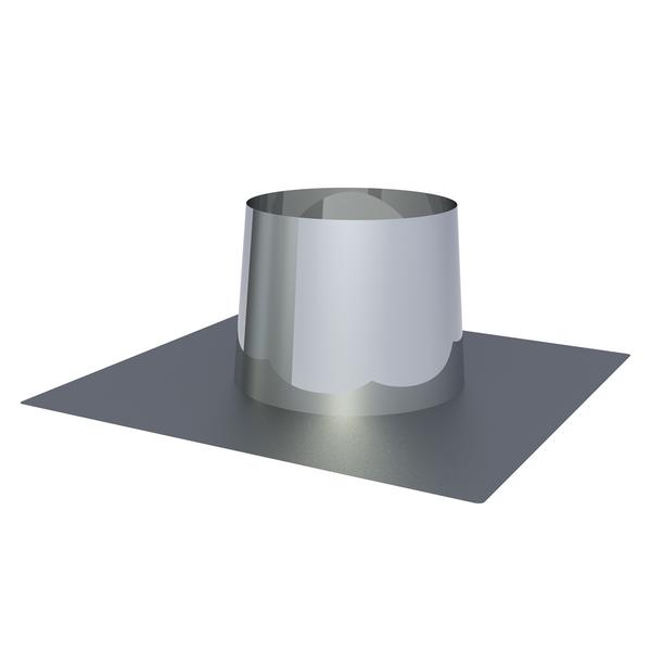 Solin plat conique en inox + collerette - Ø 565mm