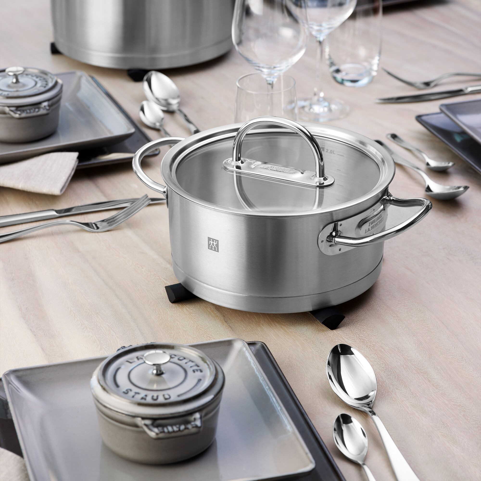 STAUB | Mini Cocotte Round Enamelled Cast Iron Casserole Dish – Ø 120 mm – Graphite Grey