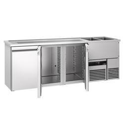 Barkoelkast PREMIUM - 2500x700mm - 3 deuren