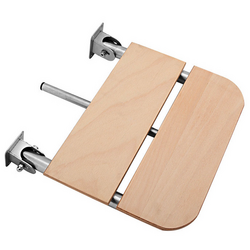 Badkamerplank met houten plank