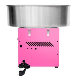 Sockervaddsmaskin - Ø 520mm - 950 watt - rosa - inkl. Spottskydd