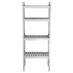 Estante em alumínio anodizado - 651x360x1685mm - capacidade de carga: 450kg