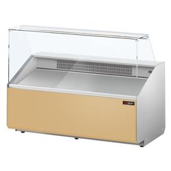 Koeltoonbank - 1568x979mm - 324 liter - front beige - rechte ruit
