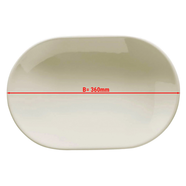 (24 piezas) TEOS - Plato / Bandeja ovalada - 36 cm