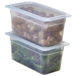 (6 piezas) CAMBRO | Camwear® polipropileno GN tapa 1/3 - hermético - lechoso