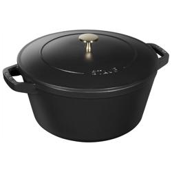 STAUB | ZESTAW STACKABLE – zestaw garnków – 3 szt. – Ø 240 mm – żeliwo – czarny