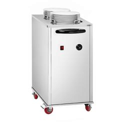 Distribuitor de farfurii – încălzit – 1 kW – cu roți – 2x40 farfurii