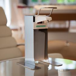 AIR-WOLF | Distributore di sapone e disinfettante con leva di comando - 500 ml  - Acciaio inox