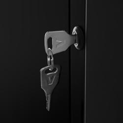 GASTRO-COOL | Getränkekühlschrank - 220 Liter - schmal - mit 1 Glastür - Schwarz