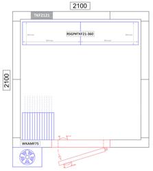 Regalset Aluminium - Bautiefe: 360mm - Tragkraft: 600 kg