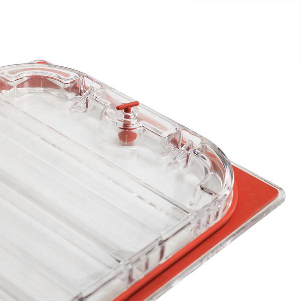 (5 pieces) GN 1/1 Vacuum Gastronorm Container Lid – Clear plastic - 530 × 325 mm - fits VMCE