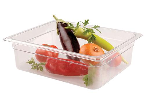 Polycarbonate GN 1/2 container - clear - Height: 150mm