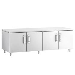 Commercial Stainless Steel Underframe Cupboard ECO - 4 Doors - 1600 mm Width - MARIO 700 Line