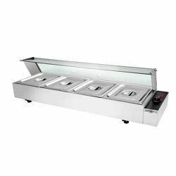 Elektrikli Set Üstü Benmari - 4x GN 1/2 - 1,50 kW - Cam siperlikli