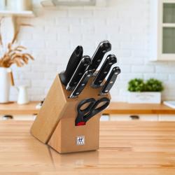 ZWILLING | PROFESSIONAL S – zestaw noży w blokach – 8 sztuk – naturalny