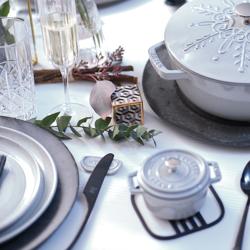 STAUB | DINING LINE - Bloc à couteaux - 4 pièces - Céramique - Truffe blanche