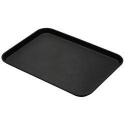 (6 stuks) CAMBRO | CAMTREAD® - Glasvezel dienblad - rechthoekig - 650x450mm - hoog profiel - Zwart