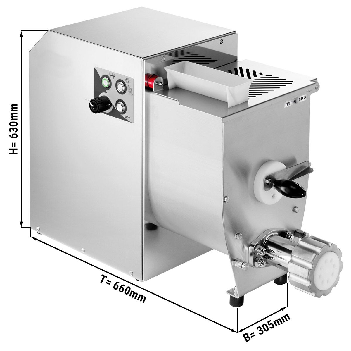 Machine à pâtes électrique – 8,4 kg/h – 750 watts – Ø 75 mm filière