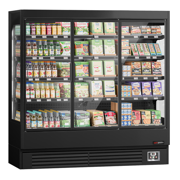 Armario refrigerador mural con puertas batientes aisladas - 1940 mm - 893 litros - con iluminación LED y 4 estantes