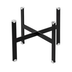 Buffet Display Riser – Square - Black Powder-Coated Stainless Steel - 210 × 210 × 170 mm