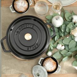 STAUB | LA COCOTTE - طنجرة كوكوت - بقطر 260 مم - حديد زهر - أسود 