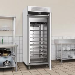 Armoire de conservation pour bacs à glace négative Inox AISI 304 PREMIUM - 650 L - avec 1 porte & 7 grilles de support - p.ex. pour 54× bacs 5L | 36× bacs 7L
